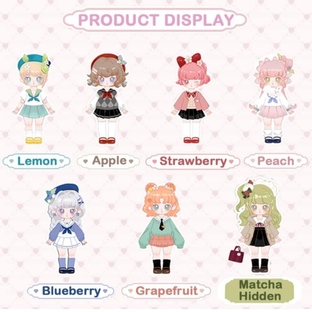 NEW✨ BEEMAI BJD Teennar Fruit Doll Movable Joints Apple Cherry 1/12 Scale - Picture 2 of 3
